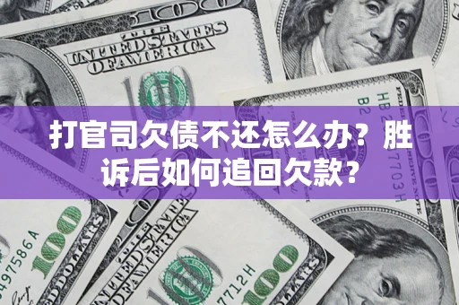 武汉打官司欠债不还怎么办？胜诉后如何追回欠款？