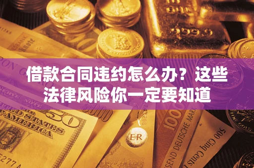 武汉借款合同违约怎么办？这些法律风险你一定要知道