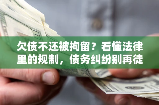 武汉欠债不还被拘留？看懂法律里的规制，债务纠纷别再徒劳奔波