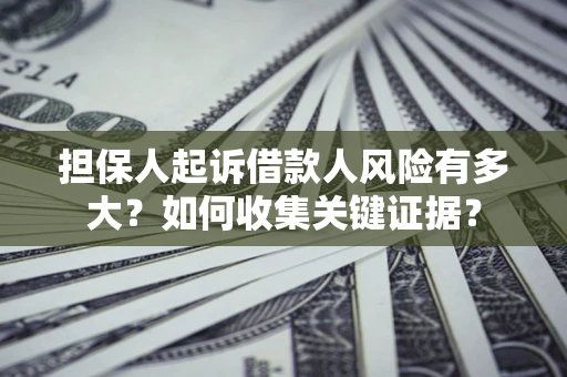 武汉担保人起诉借款人风险有多大？如何收集关键证据？