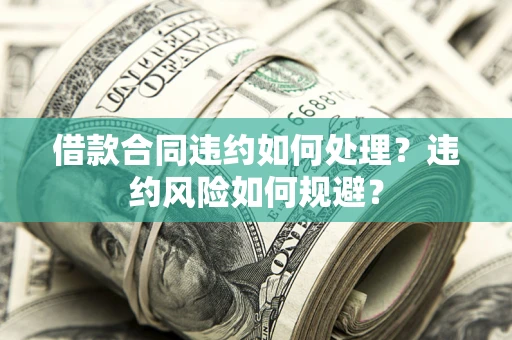 武汉借款合同违约如何处理？违约风险如何规避？