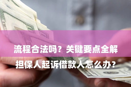武汉

担保人起诉借款人怎么办？流程合法吗？关键要点全解析