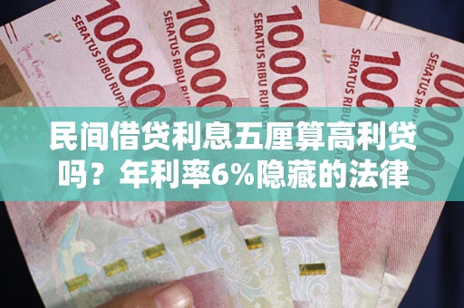 武汉民间借贷利息五厘算高利贷吗？年利率6%隐藏的法律风险全解析