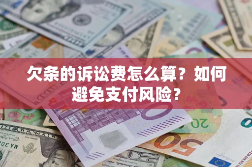 武汉欠条的诉讼费怎么算？如何避免支付风险？